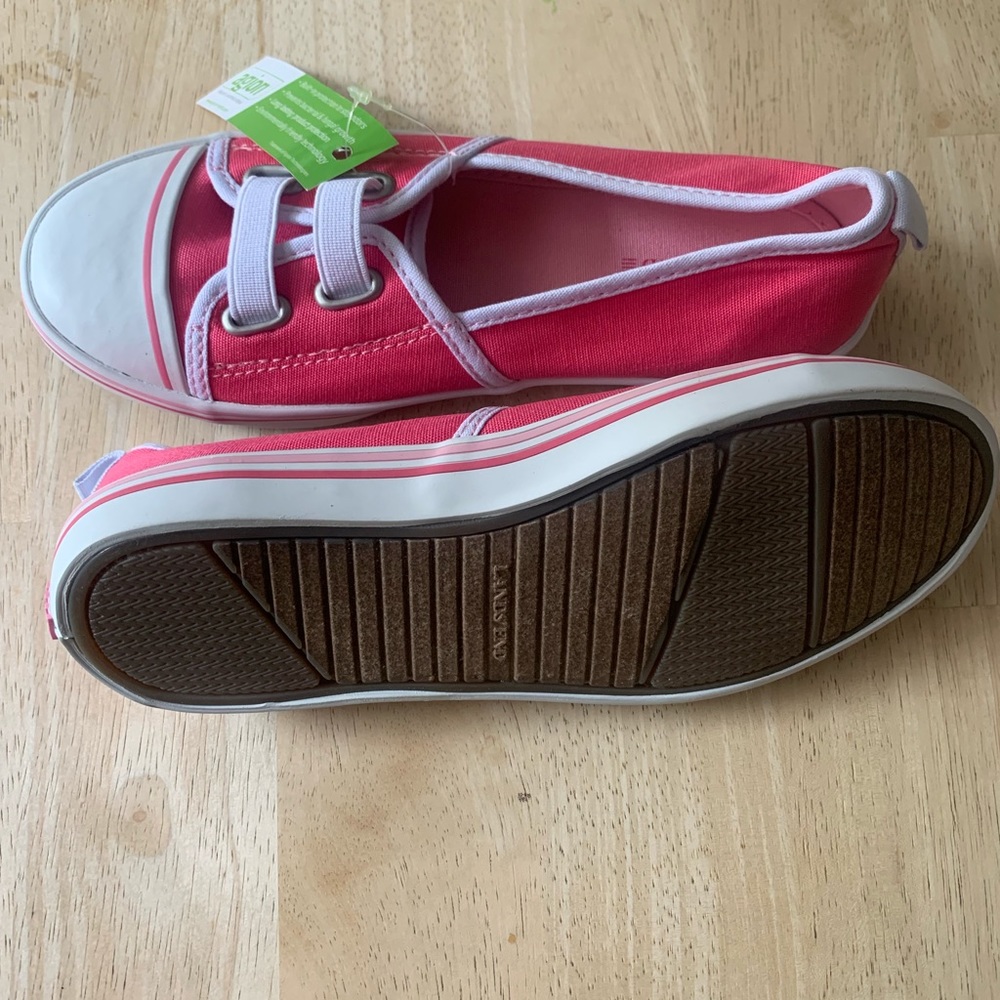 Girls Canvas Slip-On Sneakers